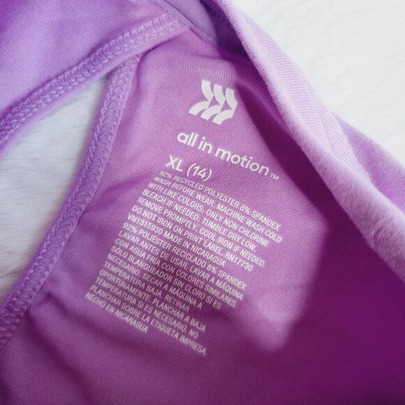 All In Motion Girls' Short Sleeve Fashion T-Shirt 4KIDF-BJ - Picture 5 of 5